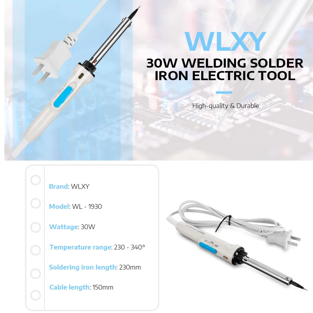 WLXY AC 220 В 30 Вт 40 60 сварочный паяльник Электрический инструмент с регулируемой