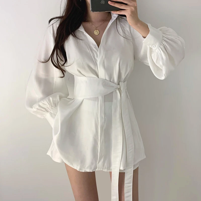 Getвесенний Женский комплект женские брючные комплекты длинная рубашка с