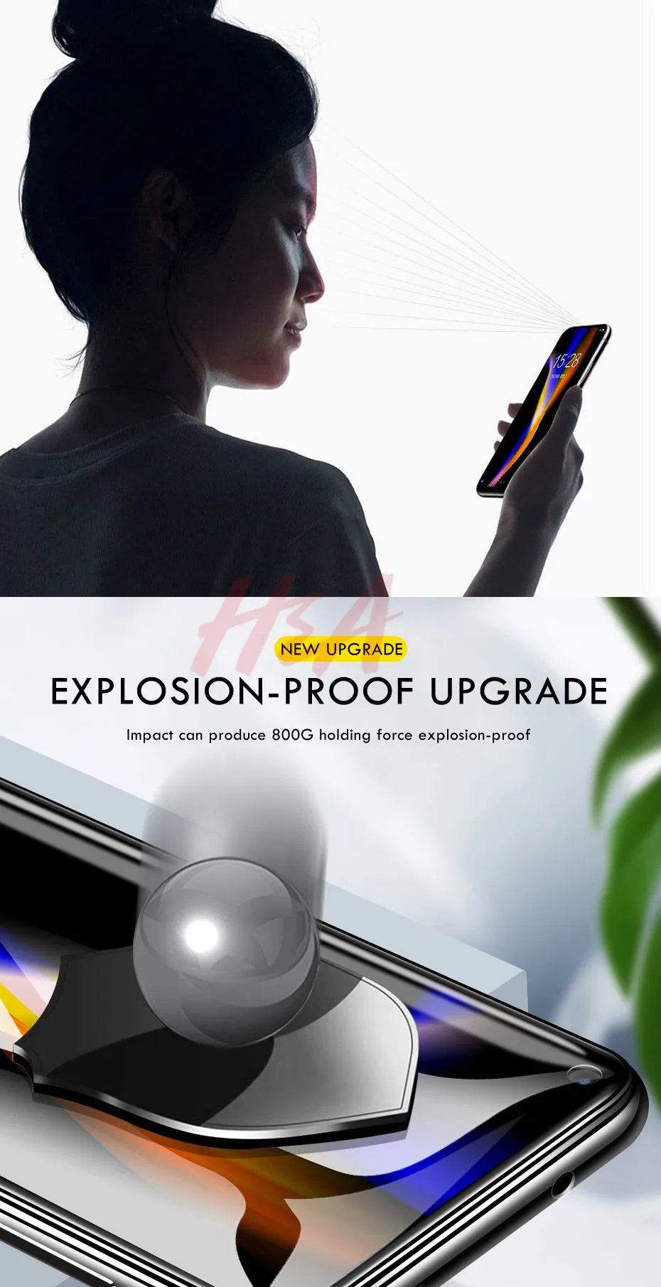 H& A 15D полное Защитное стекло для huawei 8X10 9 Lite закаленное стекло для huawei Honor 10 9 8X Защитная пленка для экрана