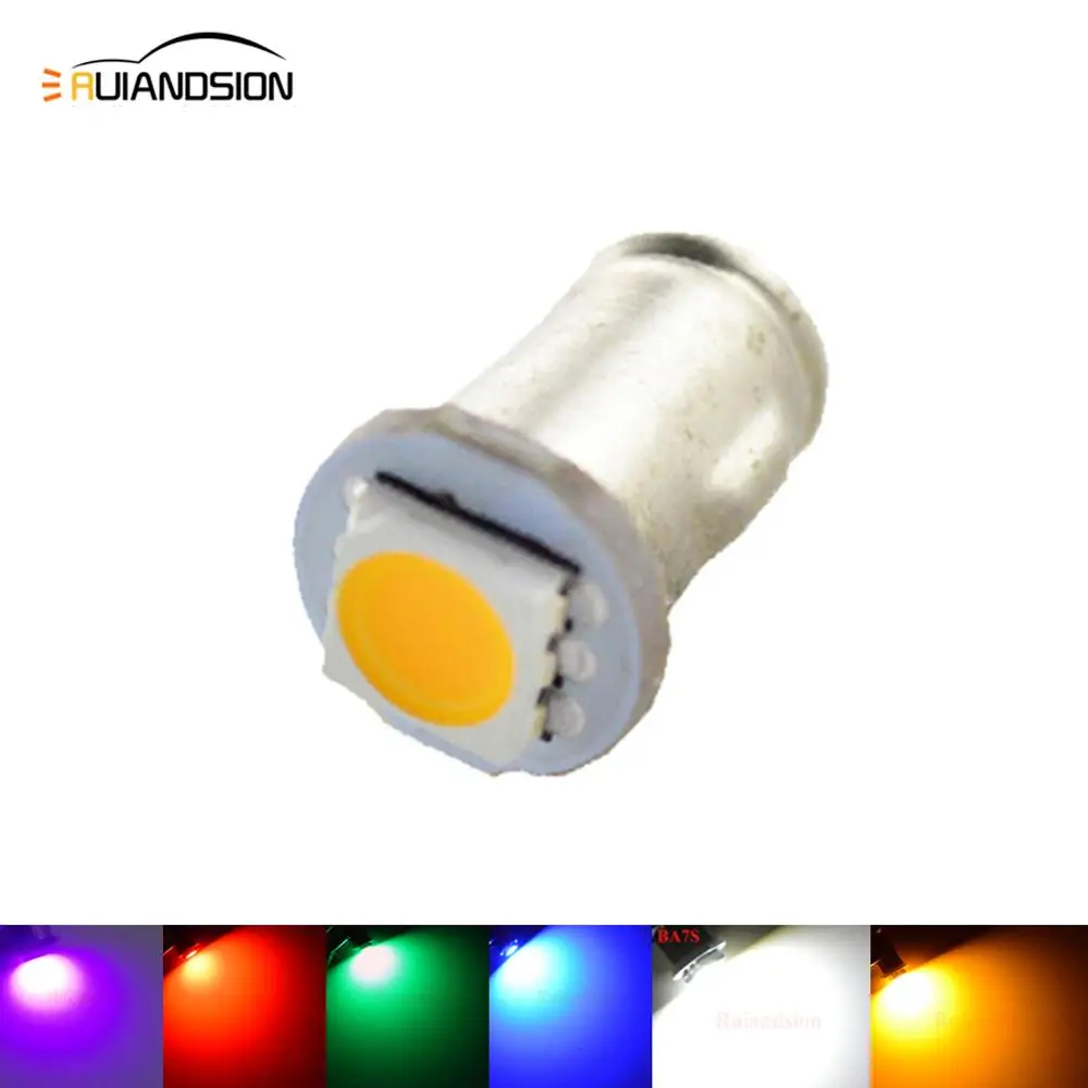 100x DC 6 V Ba7s LLB282 5050SMD 1 светодиодный 20lm приборной панели сигнальный датчик