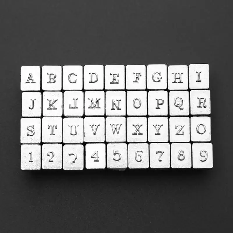 36 шт., 3 мм/6 мм, стальная штамповка с буквами алфавита, набор стемперов, металлические кожаные пробивные инструменты, сделай сам, кожевенное ремесло, ручные инструменты