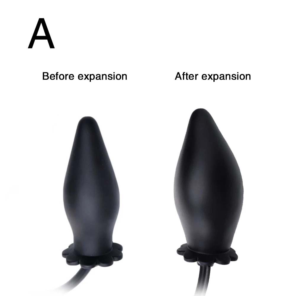 Dildo Anal Plug Inflate Butt Expandable Silicone Dilator Airfilled Large Pump Anus Adult Sex Toys For Men | Красота и здоровье