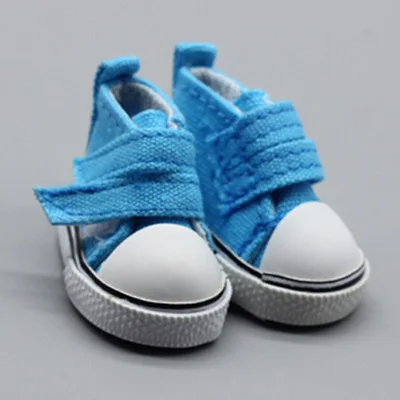 blue canvas shoes 5 см яркие парусиновые туфли для 1/6 BJD кукла модная мини обувь для куклы для России DIY кукла ручной работы аксессуары - Цвет: blue canvas shoes