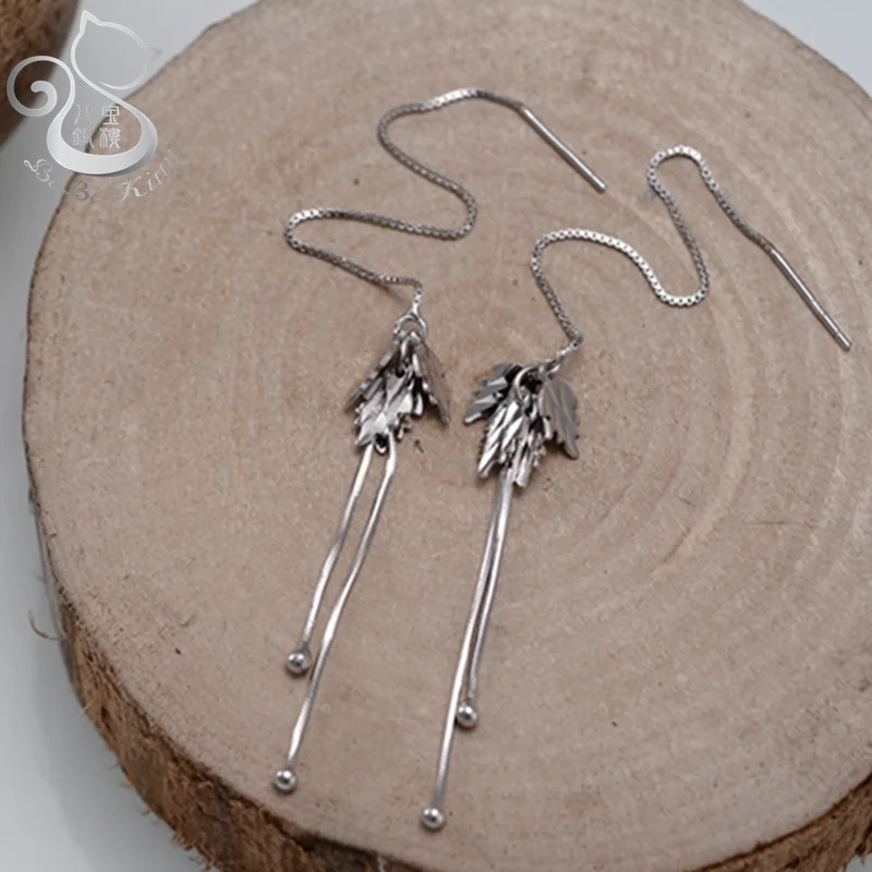 Серьги-подвески женские в стиле панк-рок серебро 925 пробы | Украшения и аксессуары