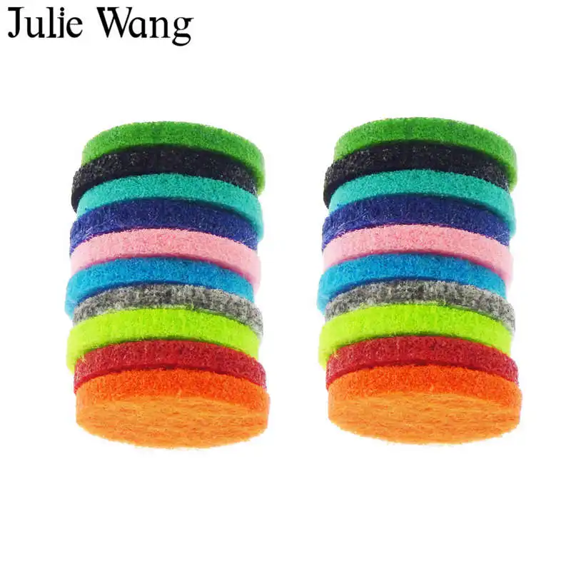 Julie Wang 20 шт. круглые квадратные войлочные прокладки для эфирного масла диффузор