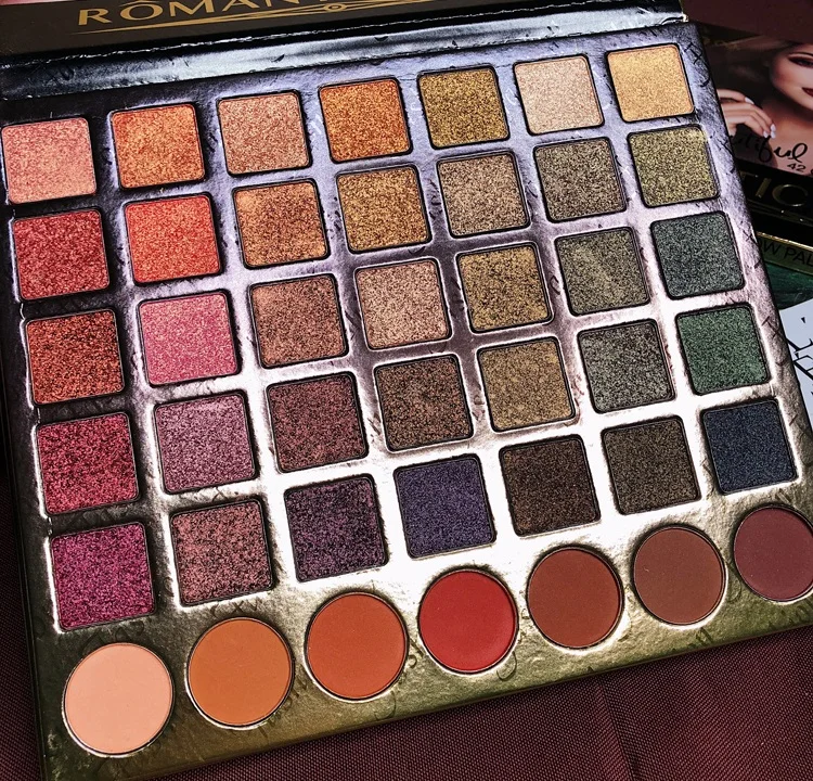 Shimmer Matte 42 Цвета Палитра теней для век блестящая водостойкая металлическая палитра для макияжа Палитра для пигментов теплая косметика