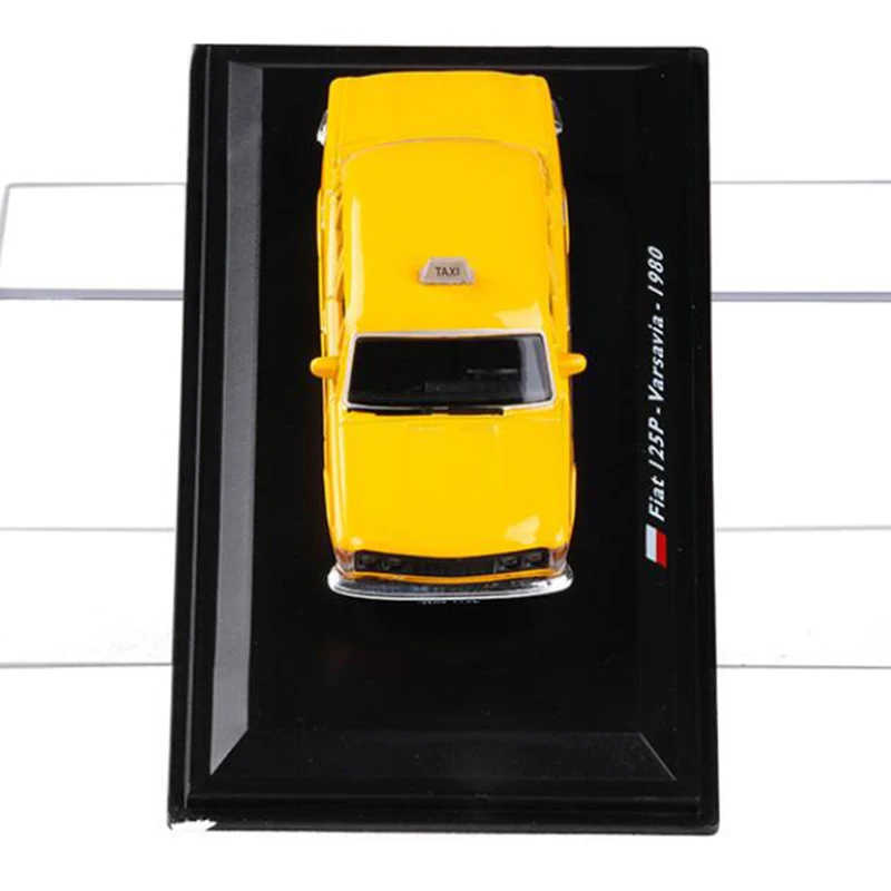 Классическая модель такси FIAT 125P Varsavia 1980 в масштабе 1:43 из металлического сплава