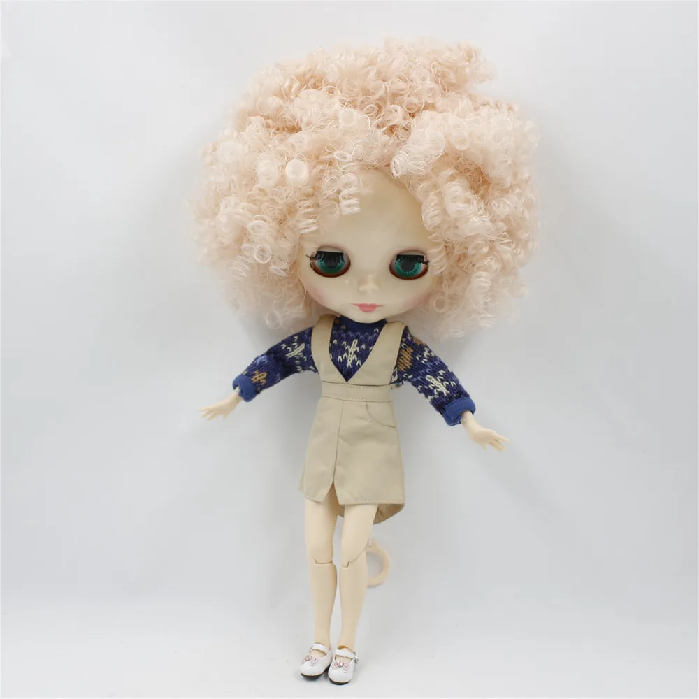 Кукла Blyth ICY DBS с белой кожей афро бледно розовые волосы № BL2352|Куклы| |