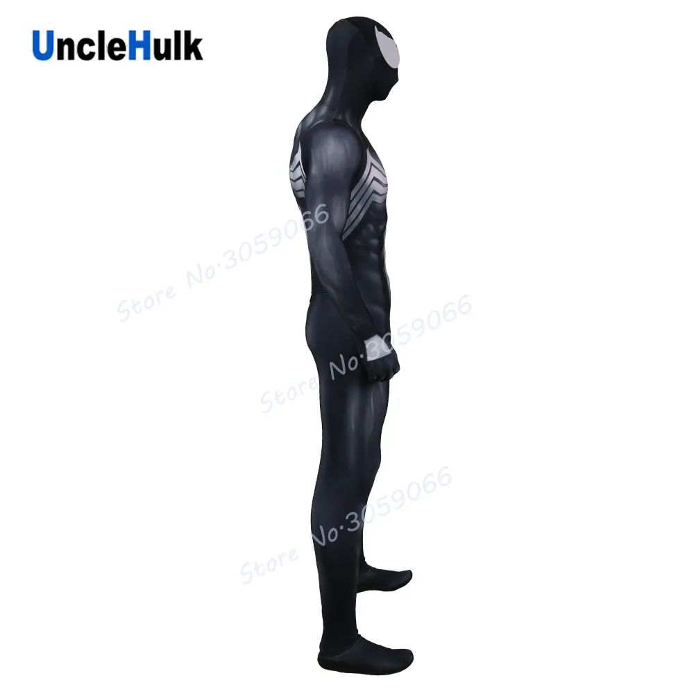 Костюм для косплея Веном Zentai из черного спандекса с линзами и мышцами SP707 |