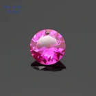 Круглый Синтетический корундовый камень с одним отверстием 3 #, 3  12 мм, круглые синтетические корундовые красные камни для рукоделия, бусины для изготовления ювелирных изделий