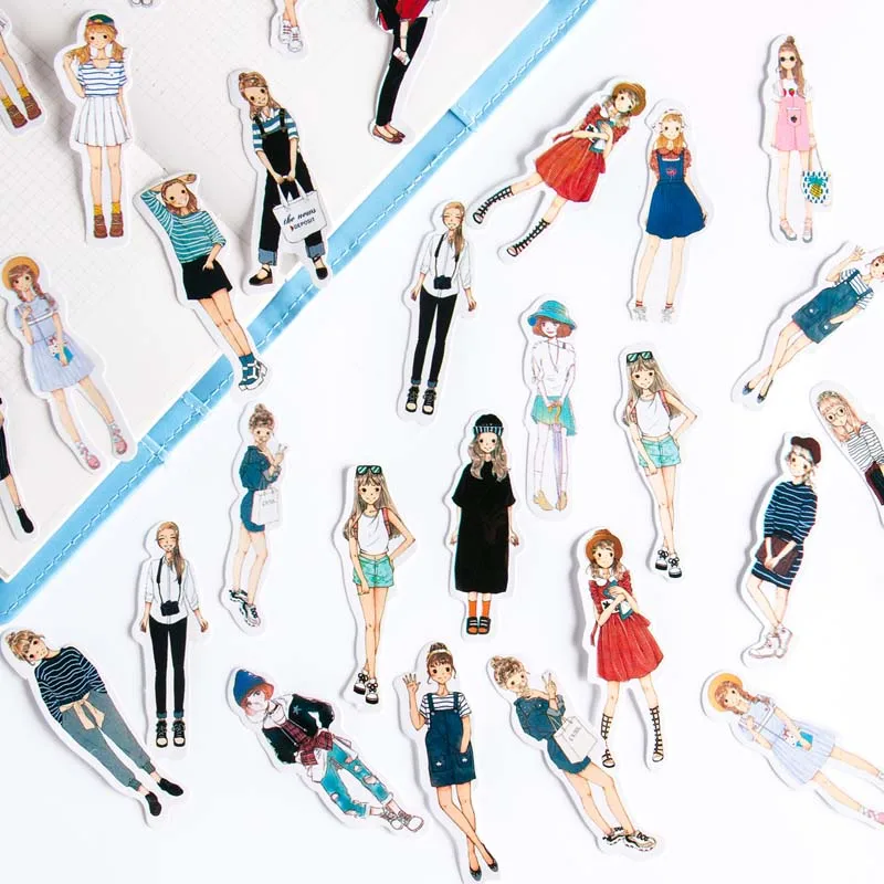 Клейкая Бумажная Наклейка для девочек 29 шт./пакет Детский Набор творчества