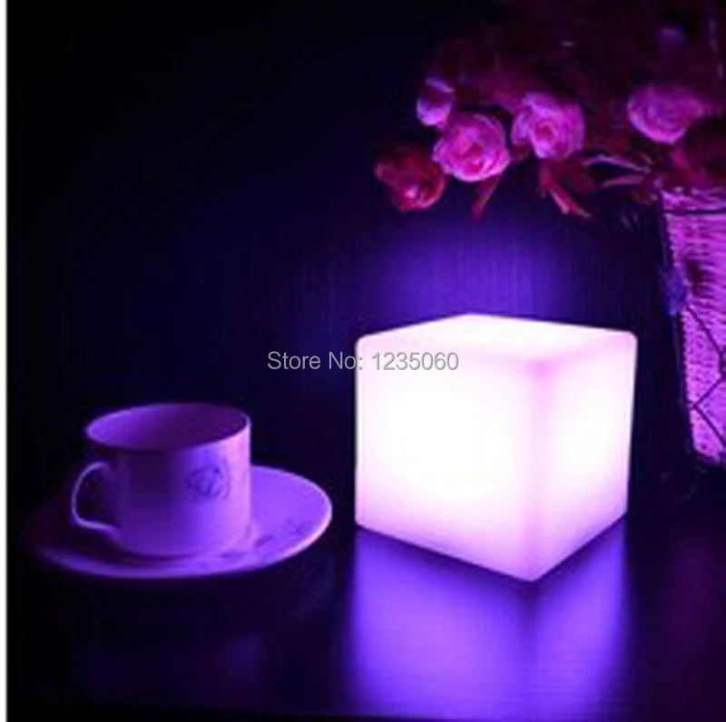 Горячая распродажа 10*10*10 см светодиодный куб RGB настольная лампа светильник бар