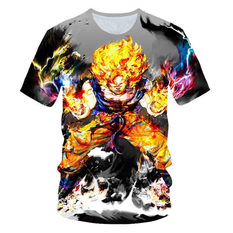PT-205 Dragon Ball Z футболки для мужчин Летняя мода 3D принт Супер Saiyajin Сон Гоку черный Zamasu Вегета дракон футболка Топы корректирующие - Цвет: PT-205