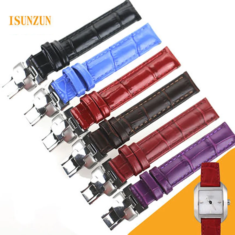 Женский ремешок ISUNZUN для часов Tissot 1853 T02 женский из натуральной кожи 14 мм T023 T028 |