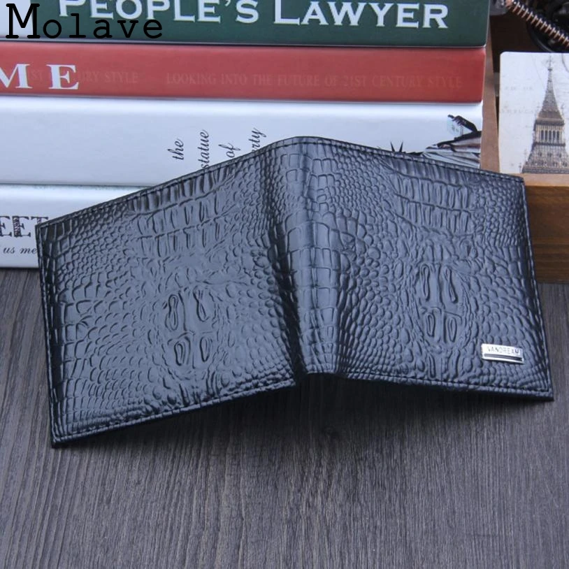 Мода 2017 г. горячие мужчины складной деловой кожаный бумажник ID Держатели для