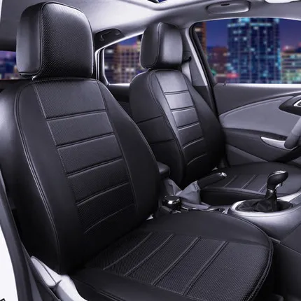 black 1 Чехлы для сидений автомобиля carпортной Sprot для Toyota Corolla 2009, Набор чехлов для сидений из искусственной кожи для стайлинга автомобилей, защита для сидений - Название цвета: black 1
