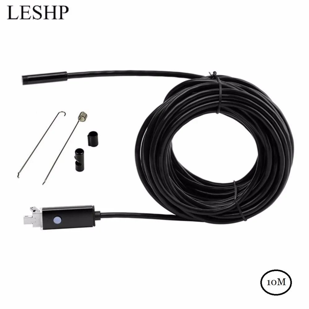 AN99 USB эндоскоп 2 в 1 5 м 10 телефон камера для осмотра водонепроницаемый 6