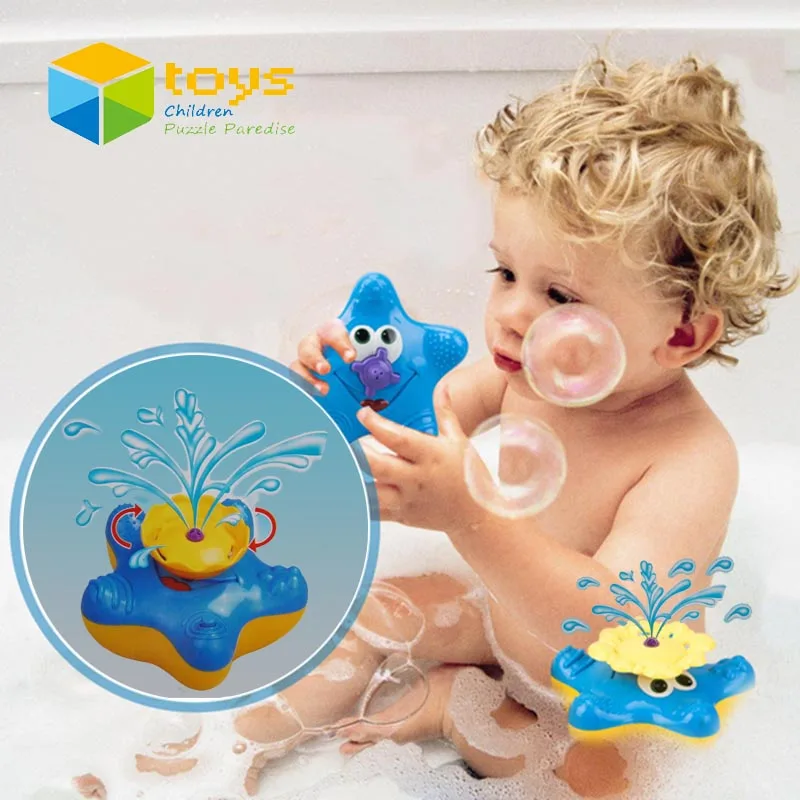 Baby Shower игрушки для ванной для Для детей Ванна, бассейн пляжный электрические звезды для морской плавающей водные игрушки распыления подарок