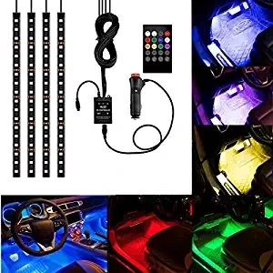 RGB декоративный напольный светильник для салона автомобиля Умный