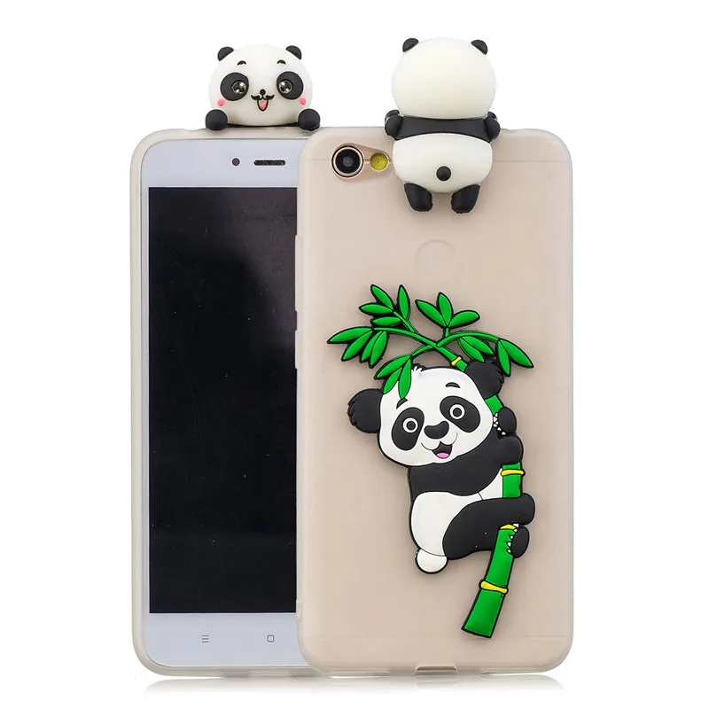 Чехол для Xiaomi Redmi Note 5A Мягкая силиконовая задняя крышка с 3D рисунком панды