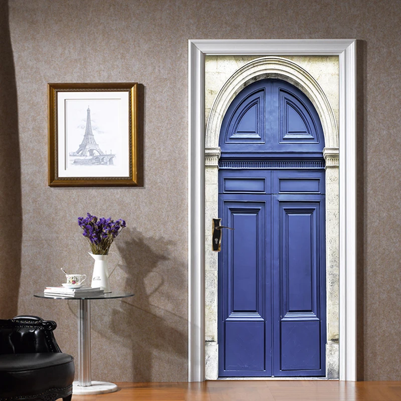 Наклейка на дверь с эффектом железной полиции Настенная для детской спальни