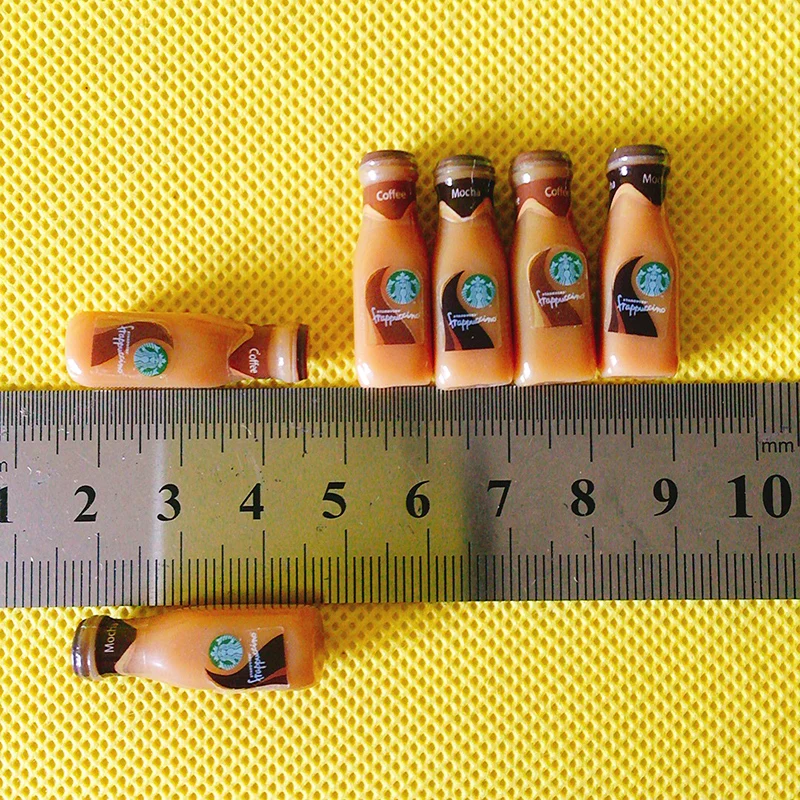 10 pcs coffee bottles/miniatures food/dinnerware/artificial/fairy garden gnome/terrarium/bonsai/figurine/doll house decor |