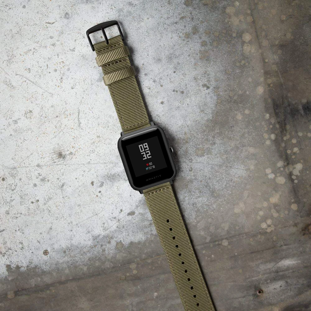 DKPLNT 20 мм петля нейлоновый сменный ремешок для Huami AMAZFIT BIP Watch Band Смарт-часы