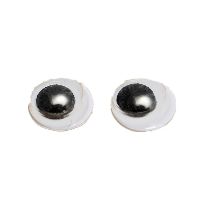 New 1000pcs 6mm Round Wobbly Googly Eye Self-adhesive for Clothes Scrapbooking Teddy Bear Stuffed Toy Snap Animal Puppet Doll | Игрушки и