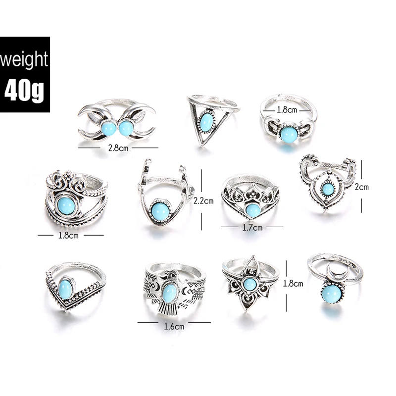 11 шт./компл. Женская обувь в стиле панк полые Орел Фатима Луна Корона драгоценный