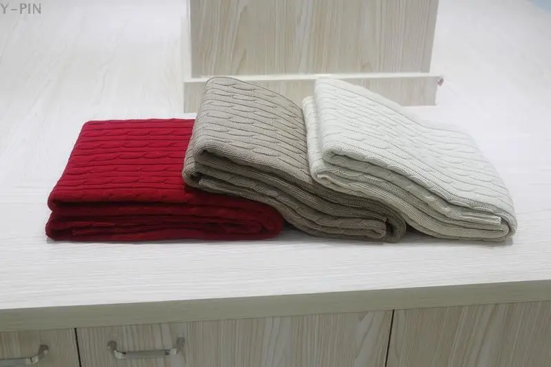 Quality 100% Cotton Cable Knit throw or blanket. Bed lounge cover and Soft cotton bed | Дом и сад