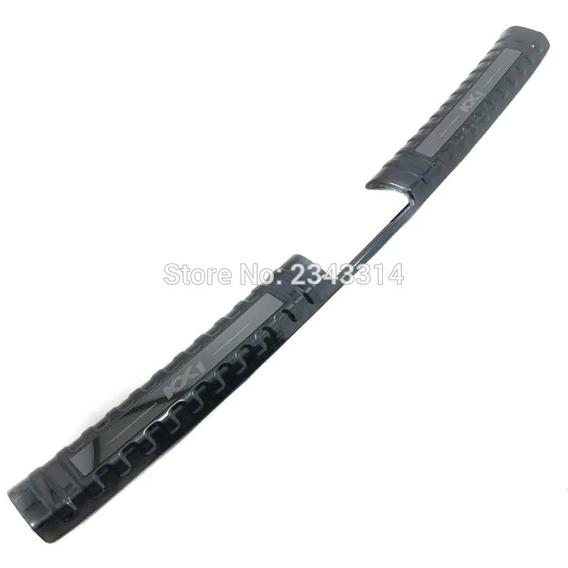Silver With Black Для Kia Stonic KX1 накладка из нержавеющей стали Накладка на задний бампер накладки на пороги рамка Крышка Аксессуары для стайлинга автомобилей - Цвет: Silver With Black