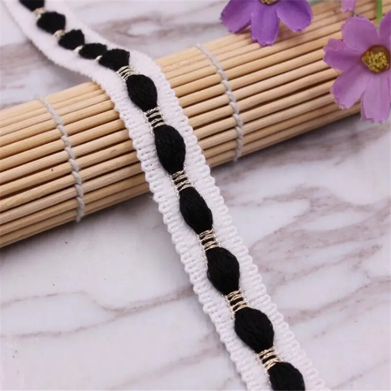 Шерсть лента кружево 1 ярд сплошной цвет шерсть мяч кружева ленты материалы для