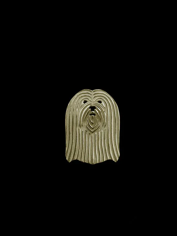 

New Design Classic Animal Lhasa Apso Broche Gold Silver Color Designer Brooch For Men Overwatch Gift For Friend Father