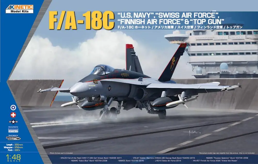 Кинетическая швейцарская ВВС финская и т. Д. 1/48 F/A 18C|Наборы для сборки моделей| |