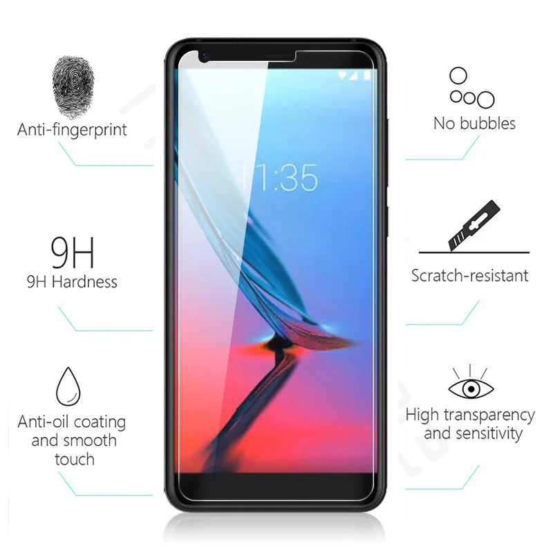 JONSNOW For ZTE Blade V9 Tempered Glass Protective Film 9H 2.5D Explosion-proof Front Screen Protector 5.7 inch | Мобильные телефоны