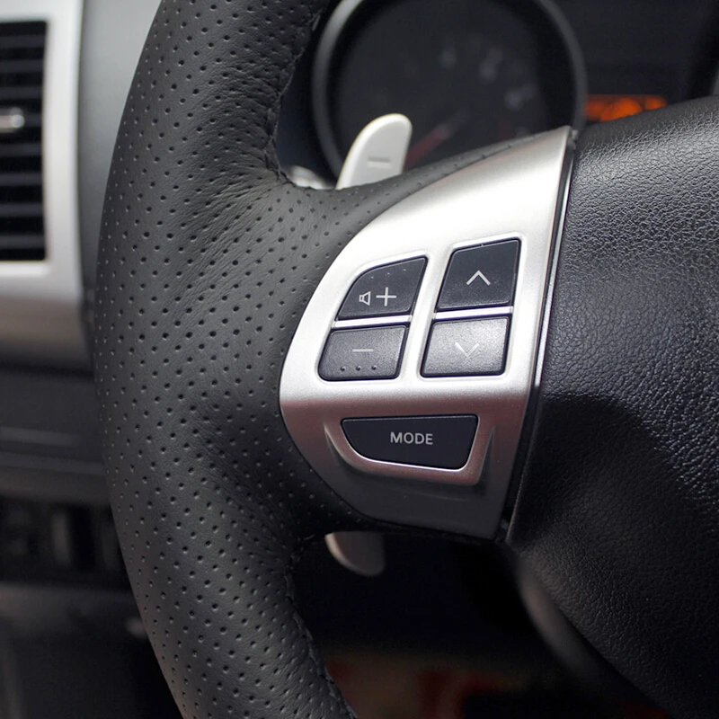 Чехол из искусственной кожи для руля Mitsubishi Lancer EX 10 X Outlander ASX Colt Pajero Sport|leather steering wheel