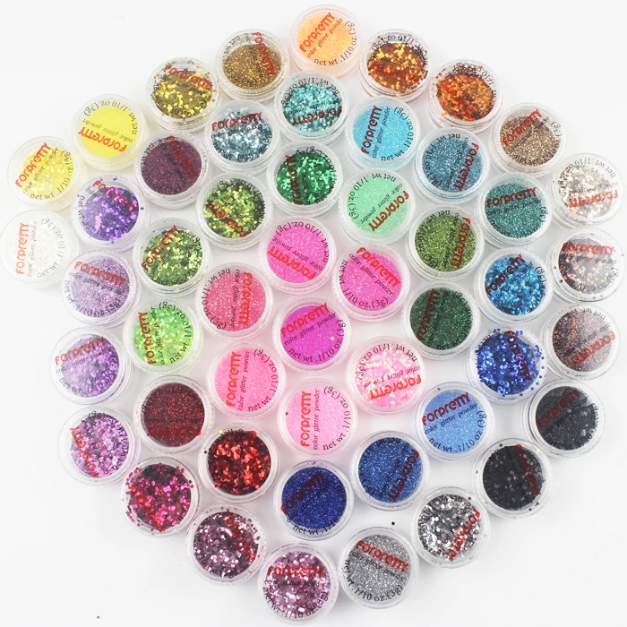 

Glitter Nail Art Powder Brillantini Decorations Paillettes Poudre Dust Flake Hexagon Sequin Decor Spangles Ongle FORPRETTY