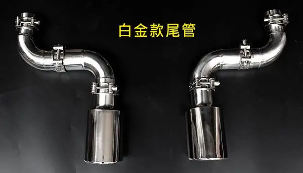 exhaust pipe and tip ABS/Настоящее углеродное волокно автомобиля двойной/двухосевой выход задний диффузор и выхлопной трубы, наконечники для HONDA Civic 10 - Цвет: exhaust pipe and tip