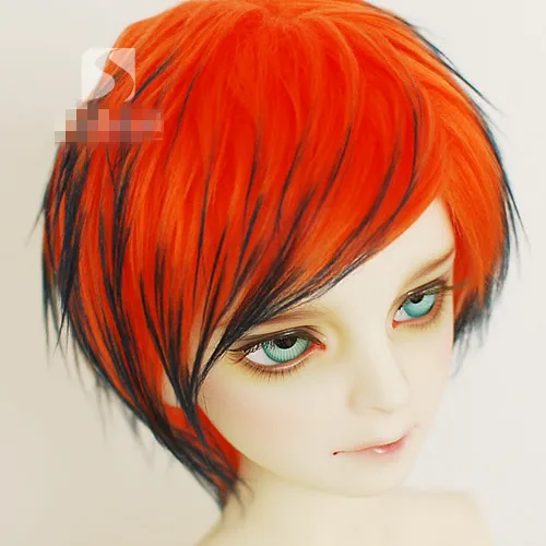 Оранжевый черный BJD кукла меховой парик для 1/3 1/4 1/6 1/8 1/12 полный размер HH40|wig beyonce|doll