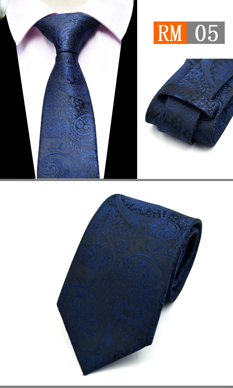 

8cm Tie Sets New Design For Men Floral & Paisley Tie Business Wedding Party Neck Ties