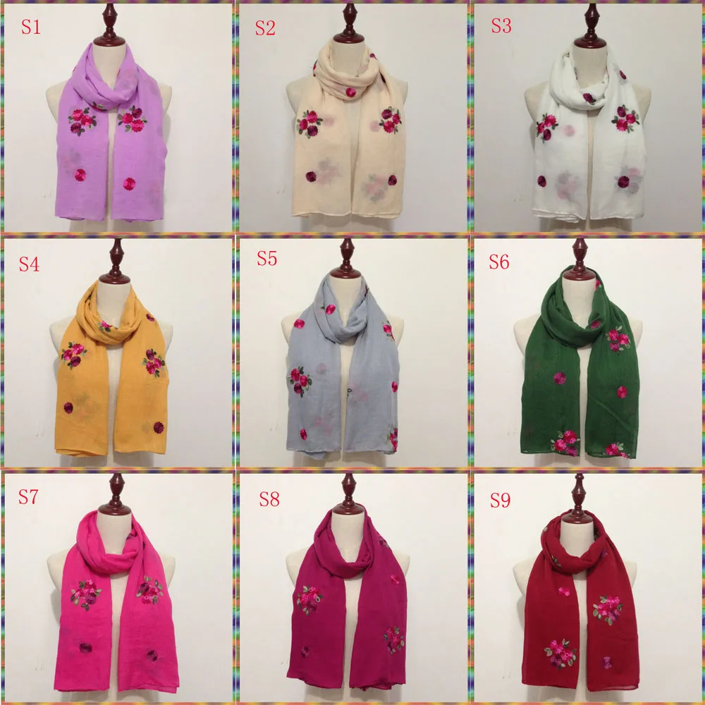 2017 японская вышивка в этническом стиле женские шарфы и шали модный дизайн