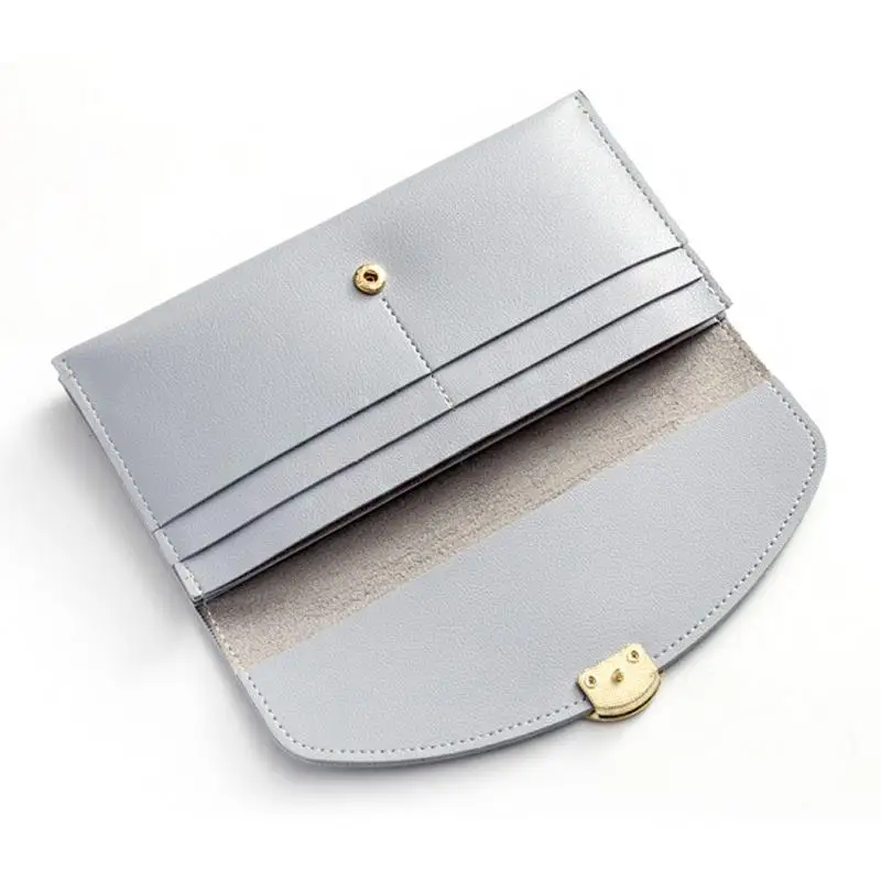 Женский Длинный кошелек от известного бренда кожаный с отделением для карт