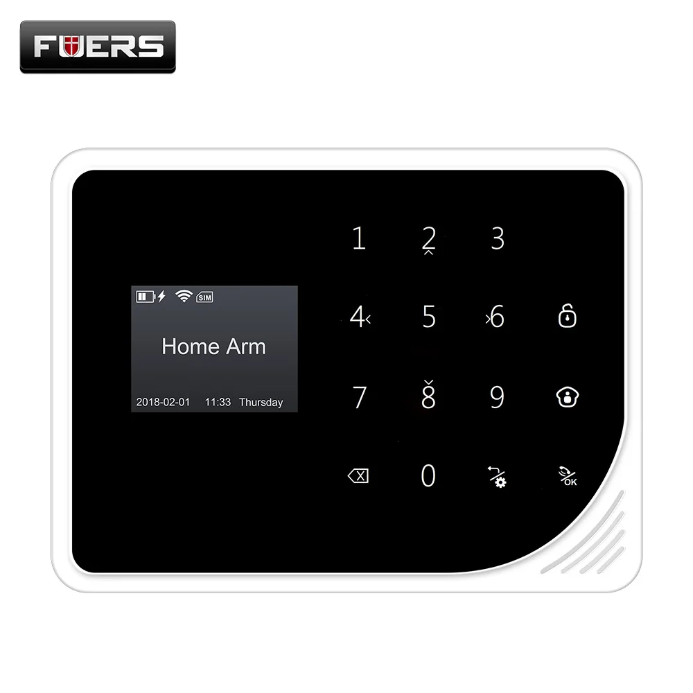 FUERS, новинка, S5, Беспроводная GSM сигнализация, система безопасности, домашняя GSM сигнализация, приложение, контроль, сигнализация, поддержка, русский, испанский, английский, голландский
