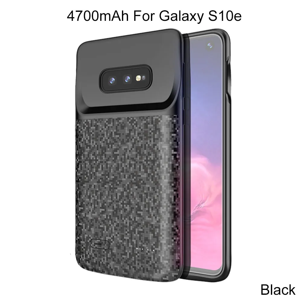 4700mAh For S10e XGODY 5200 мАч чехол для зарядки аккумулятора для samsung Galaxy S10 S10 Plus S10e полное покрытие анти шок тонкий внешний аккумулятор чехол для samsung - Цвет: 4700mAh For S10e