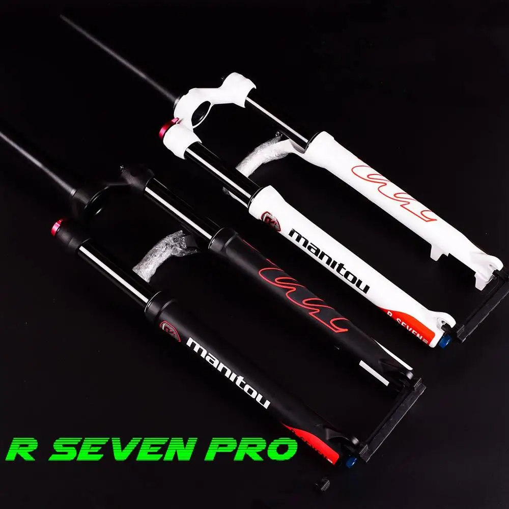 Велосипедная вилка Manitou R7 PRO, 26, 27,5 дюймов, для горного велосипеда MTB, воздушная вилка, матовая черная подвеска, pk Machete COMP, Marvel,, 1560 г