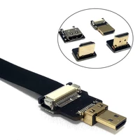 fpv micro hdmi male to hdmi compatible fpc flat cable for gopro hero 4 hero 3 sjcam sj5000 sj4000 xiaomi yi 5cm 80cm