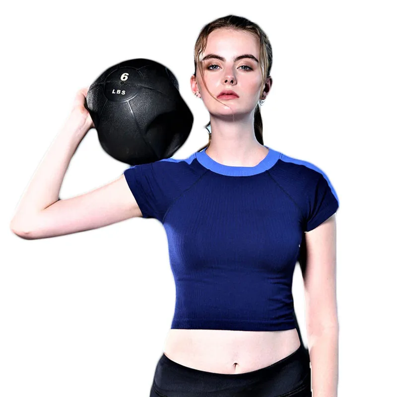 

Female Quick Dry Short Sleeve Tee Hoody Gym Fitness Women Compress Workout Clothing Women's Sport T Shirt Running Yoga Top WA39