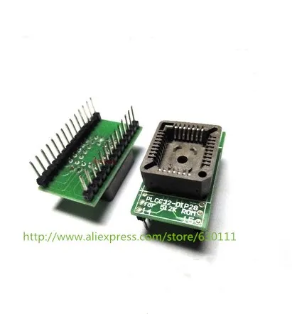 Адаптер PLCC32 к DIP28 PLCC32-DIP28 адаптер конвертер IC розетка | Электронные компоненты и