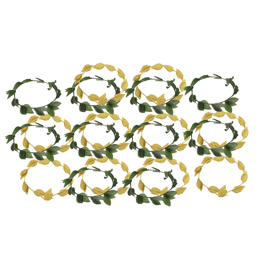 20 шт./лот женские греко римские повязки богини Тога ободок из зеленого золота для