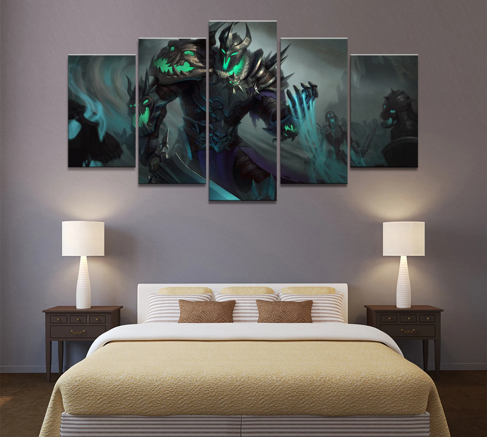 Домашний декор искусство холст 5 шт. модульная Смит Душа игра гостиная